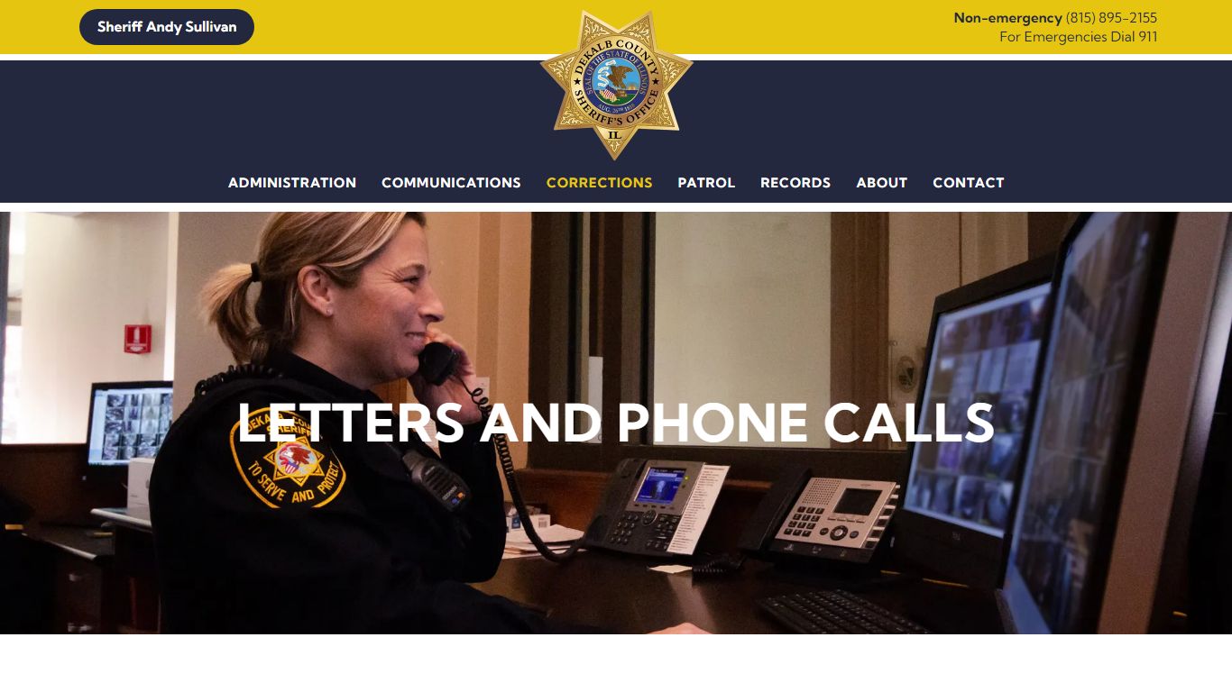 Letters and Phone Calls | DeKalb County Sheriff